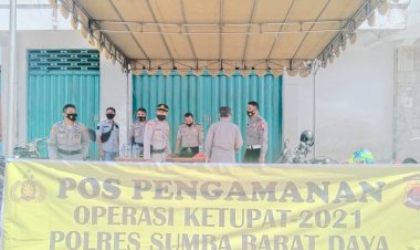 Kabag-Ops-Polres-Sumba-Barat-Daya-Cek-Kesiapan-Pos-Pam-Operasi-Ketupat-Ranakah--2021-Jelang-Hari-Raya-Idul-Fitri-1442-H