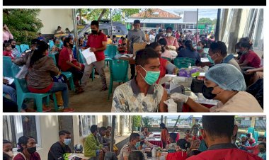 Jelang-Idul-Fitri-Mendatang,-Polres-SBD-Gelar-Vaksinasi-Serentak-1-Juta-Vaksin-Booster-Di-Halaman-Polres-Selama-3-Hari-Kedepan