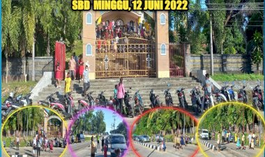 Personel-Sat-Lantas-Polres-SBD-Lakukan-Pengamanan-&-Pengaturan-Arus-Lalin-Saat-Kegiatan-Ibadah-Misa-Ekaristi