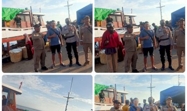 Untu-Kenyamanan-Dan-Kelancaran-Transportasi-Laut,-Satpolairud-Polres-SBD-Rutin-Laksanakan-Pengamanan-Di-Dermaga-Pelabuhan-Waikelo