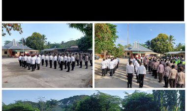 Usai-Masa-Jabatan-Para-Perwira-Polres-SBD,-Kapolres-SBD-Pimpin-Upacara-Serah-Terima-Jabatan-Wakapolres,-Kabagren,-Kasat-Intel,-Kapolsek-Loura,-Kapolsek-Wewewa-Barat-Dan-Kapolsek-Kodi-Bangedo