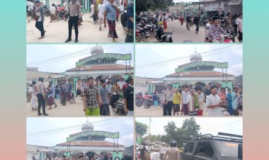 Jamin-Kelancaran-Sholat-Jumat,-Personel-Sat-Lantas-Polres-SBD-Laksanakan-Pengaturan-Arus-Lalin