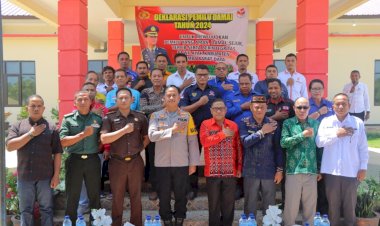 Jelang-Pemilu-2024,-Polres-SBD-Gelar-Deklarasi-Pemilu-Damai