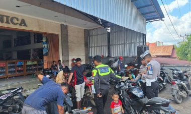 Jaga-Kenyamanan-Selama-Masa-Demokrasi,-Sat-Lantas-Polres-SBD-Rutin-Laksanakan-Razia-Knalpot-Brong