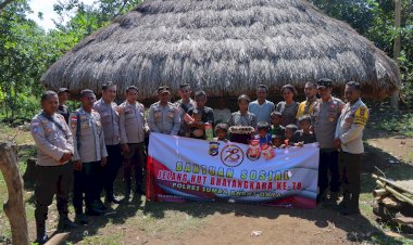 Peduli-Stunting,-Polres-SBD-Gencarkan-Bantuan-Kemanusiaan-Jelang-HUT-Bhayangkara-Ke-78