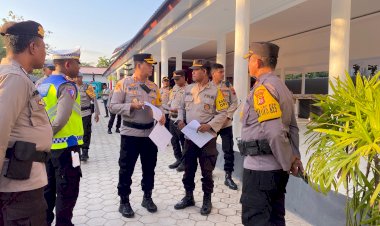 Pasca-Debat-Para-Paslon-Bupati-Dan-Wakil-Bupati-Sumba-Barat-Daya,-Polres-SBD-Perketat-Pengamanan