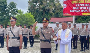 Rotasi-Jabatan,-Polres-Sumba-Barat-Daya-Melaksanakan-Serah-Terima-Jabatan-Kapolsek-Wewewa-Barat
