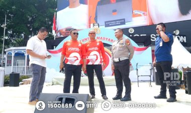 Kakorlantas-Polri-Tinjau-Persiapan-Car-Free-Day,-Sambut-Hari-Bhayangkara-ke-79