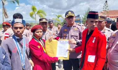 Cipayung-Sumba-Barat-Daya-Gelar-Aksi-Damai,-Polres-SBD-Kawal-Hingga-Situasi-Kondusif