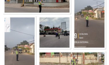 Satlantas-Polres-Sumba-Barat-Daya-Laksanakan-Strong-Point-Pagi-untuk-Wujudkan-Kamseltibcar-Lantas-di-Kota-Tambolaka