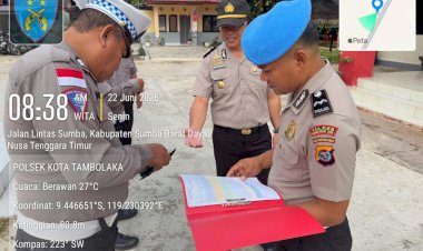 Propam-Polsek-Kota-Tambolaka-Gelar-Gaktiblin,-Perkuat-Disiplin-dan-Profesionalisme-Personel