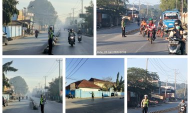 Satlantas-Polres-Sumba-Barat-Daya-Laksanakan-Strong-Point-Pagi,-Wujudkan-Keamanan-dan-Kelancaran-Arus-Lalu-Lintas-di-Kota-Tambolaka--Berita: