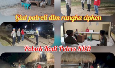 Polsek-Kodi-Gelar-KRYD,-Sasar-Pemukiman-Warga-di-Desa-Wura-Homba