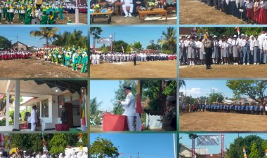 Upacara-HUT-ke-81-Kemerdekaan-RI-di-Kecamatan-Kodi-Berlangsung-Khidmat,-Polsek-Kodi-Pastikan-Keamanan-Kegiatan