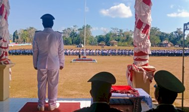 Upacara-HUT-ke-81-RI-di-Kecamatan-Kodi-Bangedo-Berlangsung-Khidmat,-Polsek-Pastikan-Keamanan-Kegiatan