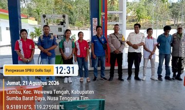 Polsek-Wewewa-Timur-Bersama-Tim-Terpadu-Awasi-Penyaluran-BBM-Bersubsidi-di-SPBU-Gollu-Sapi