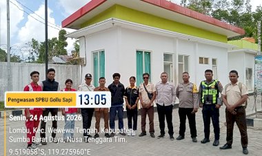 Polsek-Wewewa-Timur-Bersama-Tim-Terpadu-Awasi-Penyaluran-BBM-Bersubsidi-di-SPBU-Gollu-Sapi