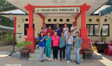 Polsek-Kota-Tambolaka-Gelar-Donor-Darah-Sambut-HUT-Bhayangkara-ke-80