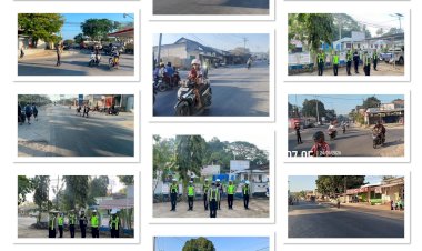 SATLANTAS-POLRES-SUMBA-BARAT-DAYA-GELAR-STRONG-POINT-PAGI,-WUJUDKAN-KAMSELTIBCAR-LANTAS