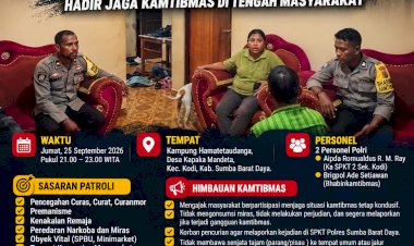 Polsek-Kodi-Gelar-Patroli-Cipkon,-Jaga-Kamtibmas-di-Wilayah-Hukum-Polsek-Kodi