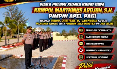 WAKA-POLRES-SUMBA-BARAT-DAYA-KOMPOL-MARTHINUS-ARDJON,-S.H.-PIMPIN-APEL-PAGI,-TEKANKAN-TRIBRATA,-CATUR-PRASETYA,-TUJUH-PROGRAM-KAPOLRI,-PELAYANAN-HUMANIS,-SERTA-PEMBERANTASAN-NARKOTIKA-DAN-JUDI-ONLINE