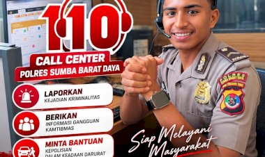 Polres-Sumba-Barat-Daya-Sosialisasikan-Layanan-Call-Center-110,-Siap-Melayani-Masyarakat-Selama-24-Jam