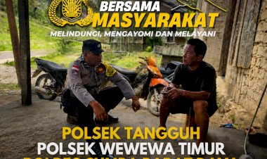 POLSEK-TANGGUH,-BHABINKAMTIBMAS-POLSEK-WEWEWA-TIMUR-SAMBANGI-WARGA-DESA-PUU-POTTO