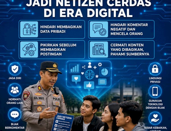 POLRES SUMBA BARAT DAYA AJAK MASYARAKAT MENJADI NETIZEN CERDAS DI ERA DIGITAL