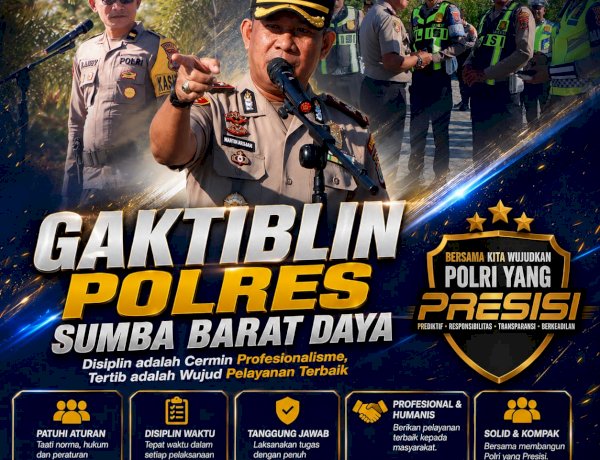 GAKTIBLIN POLRES SUMBA BARAT DAYA Tingkatkan Disiplin dan Profesionalisme Personel