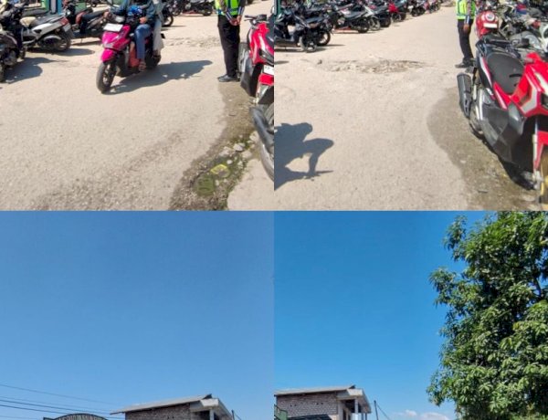 Satlantas Polres Sumba Barat Daya Laksanakan Pengamanan dan Pengaturan Arus Lalu Lintas Saat Sholat Jumat di Masjid Agung Al Falah