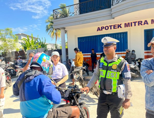Satlantas Polres Sumba Barat Daya Gelar Operasi Gabungan Bersama Bapenda, Tindak 18 Pelanggaran Kendaraan Bermotor