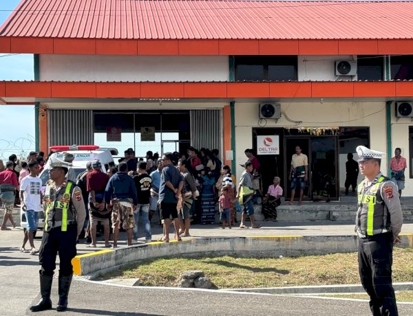 Satlantas Polres Sumba Barat Daya Laksanakan Pengawalan Jenazah Almarhum K. Lere, S.H. Berjalan Aman dan Lancar