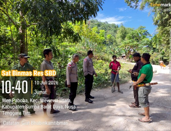 Bhabinkamtibmas Pospol Palla Gelar Patroli Dialogis, Sampaikan Pesan Kamtibmas kepada Warga