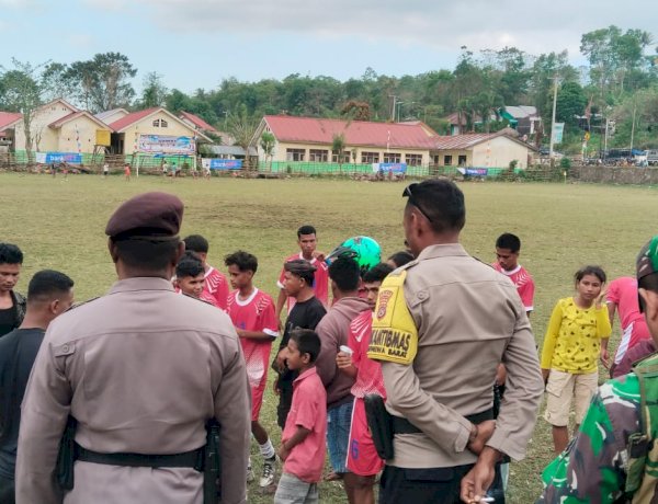 Polsek Wewewa Barat Amankan Turnamen Camat Wewewa Barat Cup I 2026, Pertandingan Berlangsung Aman dan Lancar