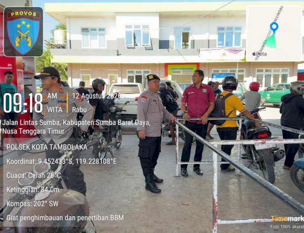 Polsek Kota Tambolaka Gelar Patroli Cipkon Antisipasi Aksi Unjuk Rasa Pasca Penyesuaian Harga BBM
