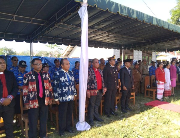 Polsek Wewewa Timur Monitoring Dua Upacara HUT ke-81 RI, Berlangsung Aman dan Lancar