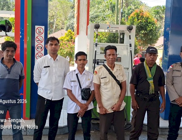 Polsek Wewewa Timur Kawal Pengawasan Penyaluran BBM Bersubsidi di SPBU Gollu Sapi