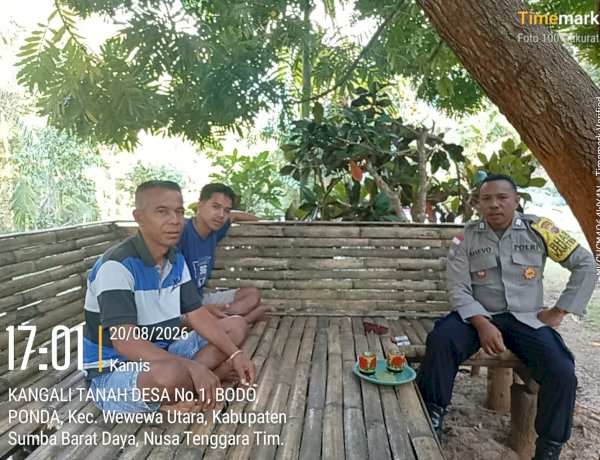 Bhabinkamtibmas Bodoponda Sambangi Warga, Ajak Jaga Kamtibmas dan Waspada Hoaks