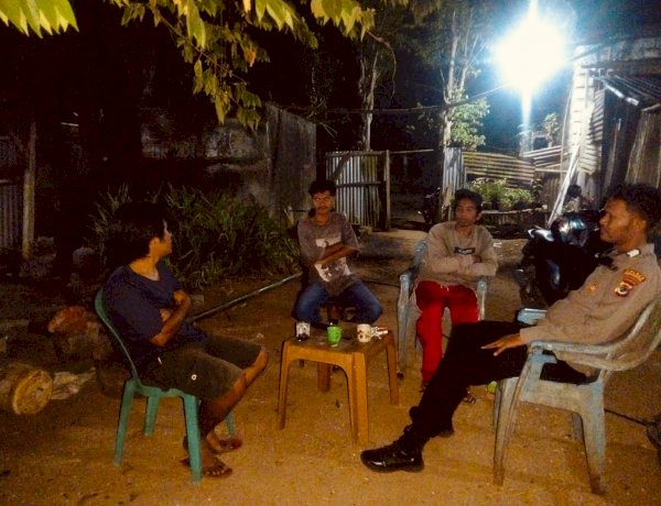 Patroli Malam Polsek Kodi Bangedo, Warga Diimbau Tingkatkan Pengawasan Hewan Ternak