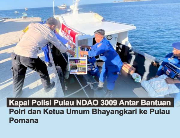 Laut Tak Jadi Penghalang, Polri Hadir untuk Warga Pulau Pomana