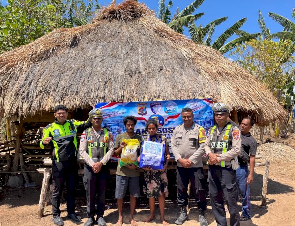 Satlantas Polres Sumba Barat Daya Gelar Anjangsana HUT Polantas ke-71