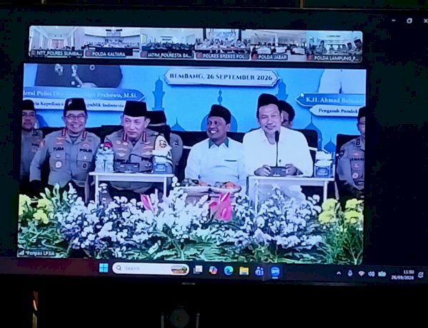 Polres Sumba Barat Daya Ikuti Pembinaan Rohani Bersama Kapolri dan Gus Baha Secara Daring