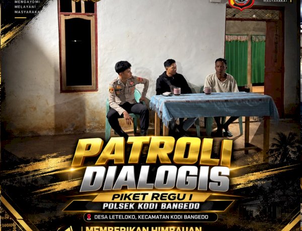 Polsek Kodi Bangedo Gelar Patroli Dialogis, Perkuat Sinergi dan Keamanan Bersama Masyarakat