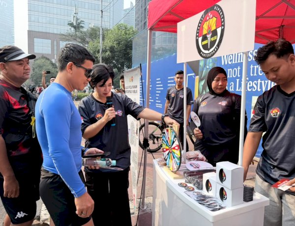 Game Spin Wheel Berhadiah Ramaikan Sosialisasi Hak untuk Tahu di CFD Jakarta