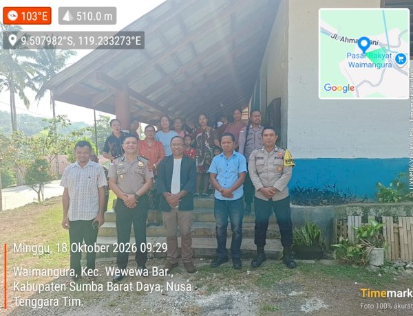Polisi Bersama Masyarakat, Polsek Wewewa Barat Ajak Umat Katolik Jaga Kamtibmas Melalui Minggu Kasih