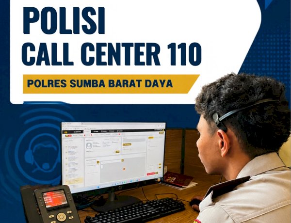 POLISI BERSAMA MASYARAKAT, POLRES SUMBA BARAT DAYA SOSIALISASIKAN LAYANAN CALL CENTER 110