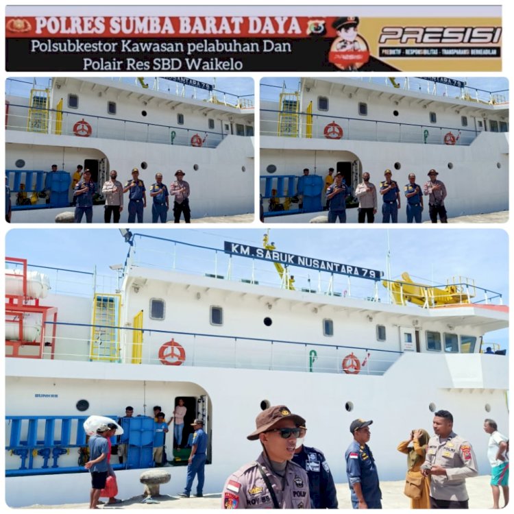 Antisipasi Penyelundupan Barang-Barang Eligal Polsubsektor KP3 Laut Polres SBD Intensifkan Pelabuhan Waikelo