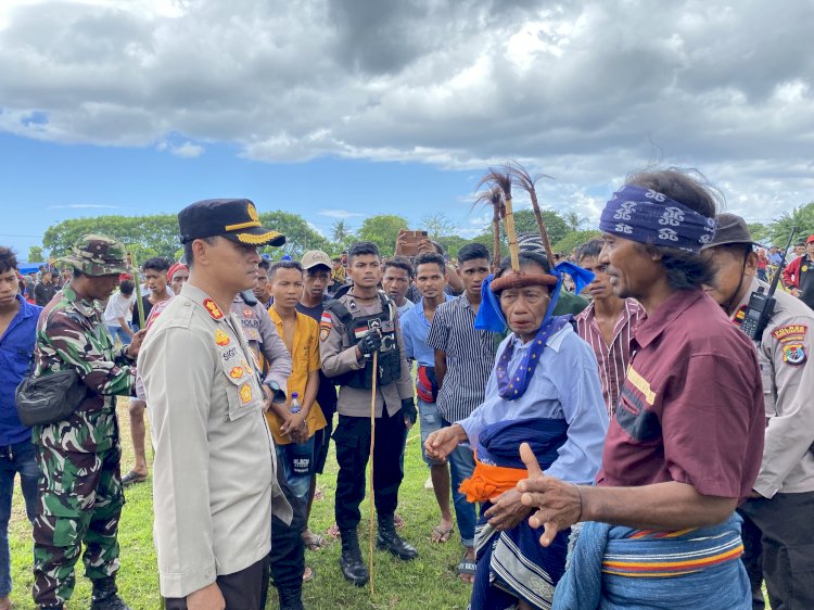 Polres SBD Terjunkan 210 Gabungan Personel TNI-POLRI Pengamanan Ritual Adat Pasola