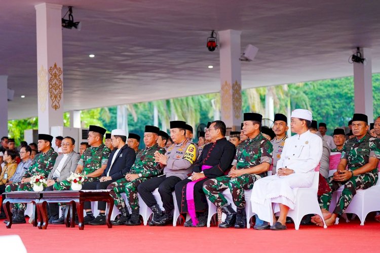 Kapolri Hadiri Doa Bersama Lintas Agama Perayaan HUT ke-79 TNI