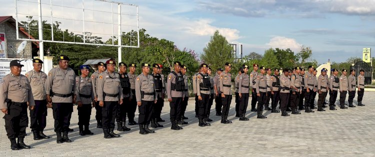 Perkuat Pilkada 2024, Polres SBD Terima Personel BKO Polda NTT